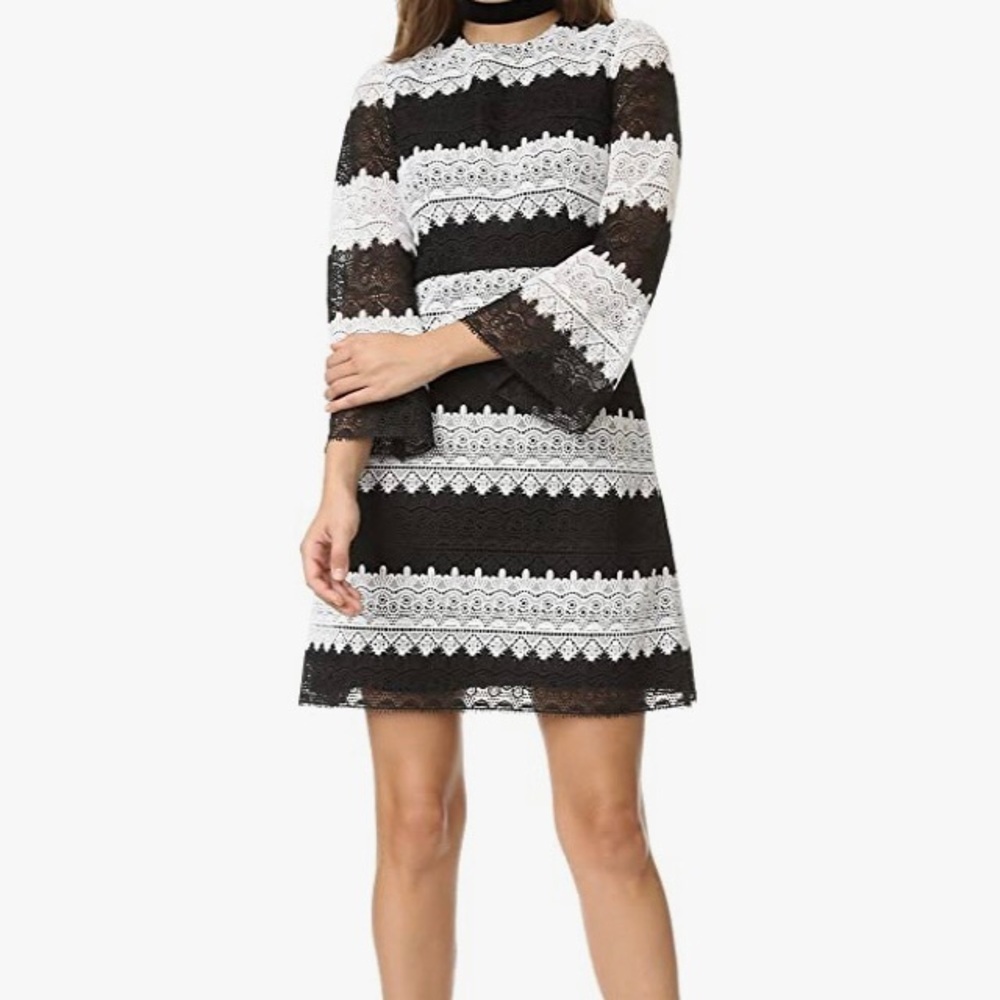 Jill Stuart Bell Sleeves fit and Flare lace Dress